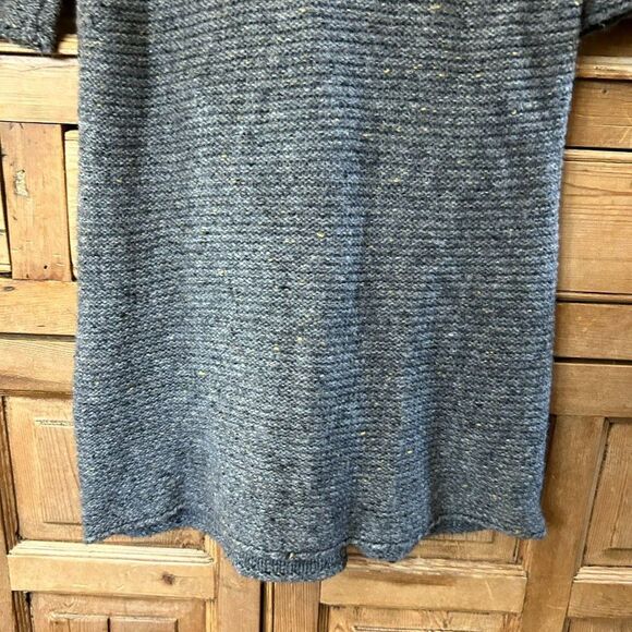 Max Studio Medium Dress Gray Knit Round Neck 3/4 Sleeve Flared Knee Length - Picture 9 of 9
